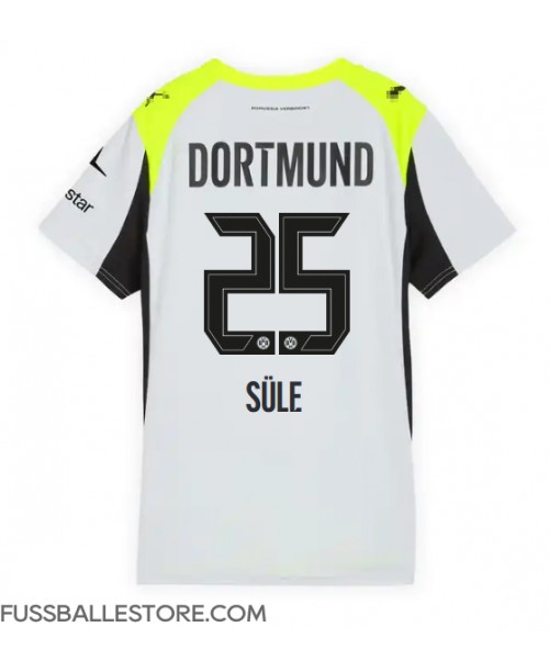 Günstige Borussia Dortmund Niklas Sule #25 Auswärtstrikot Damen 2025-26 Kurzarm